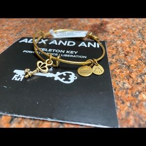 Alex and ani skeleton key bangle bracelet
